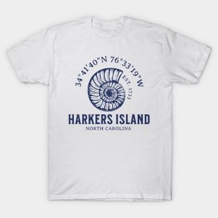 Harkers Island Nautilus Summer Vacation in NC T-Shirt